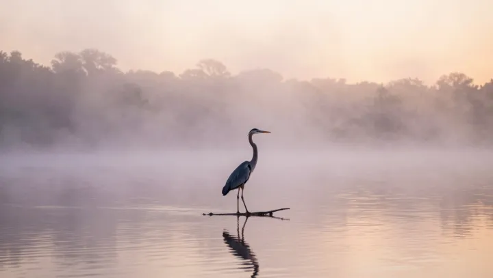 The Quiet Math Of A Hunting Heron