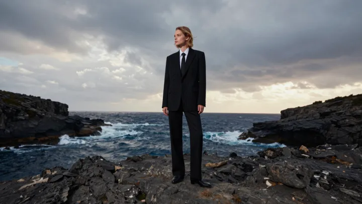 Pinstripes Against the Sea