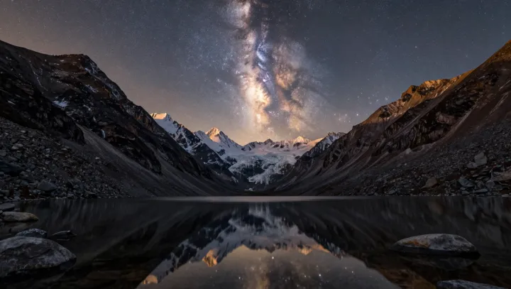 Why A Mountain Lake Mirrors The Milky Way