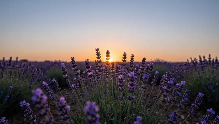 The crowded chemistry of quiet lavender