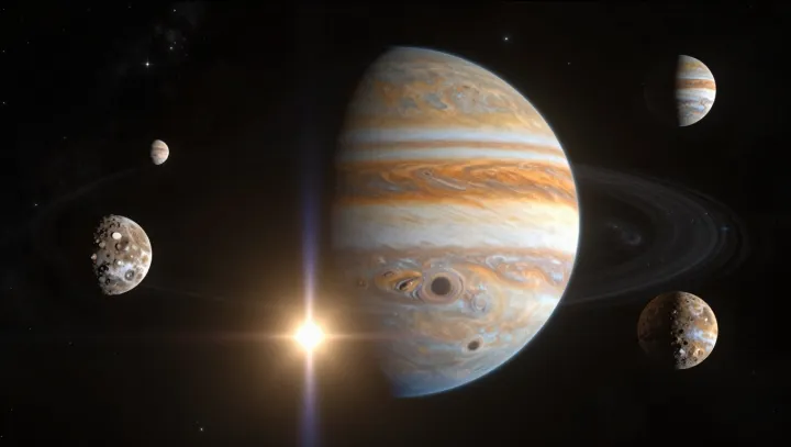 How a hot giant keeps its cold moons