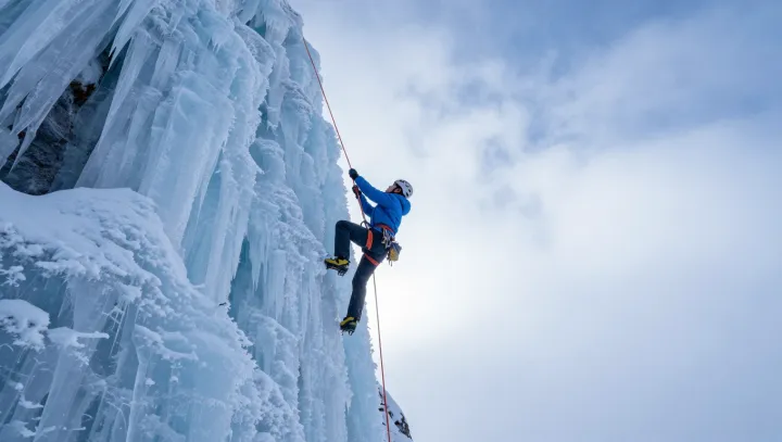 Why ice climbing can quiet the noisy mind
