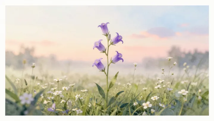 Bell-shaped flowers quietly choose their guests