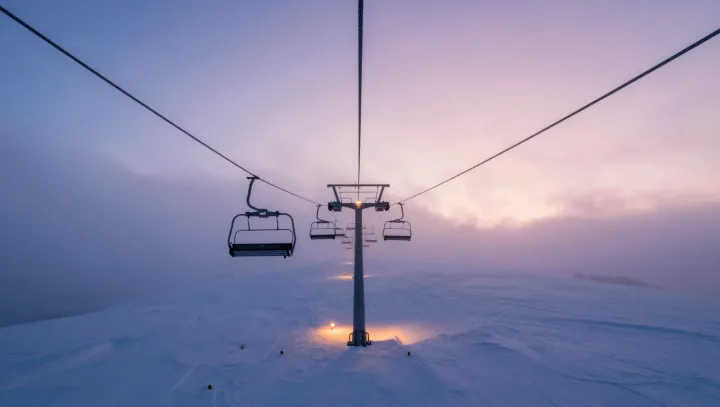 Why ski lifts run almost empty at dusk