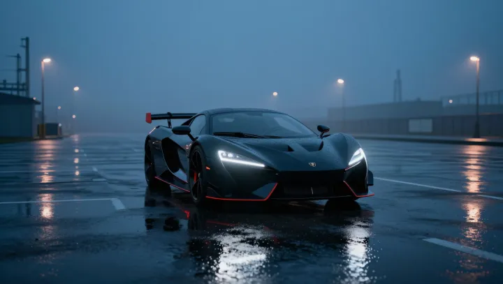 Why Low Supercars Slip on Wet Highways