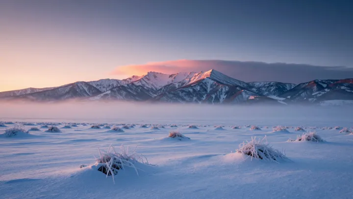 Why frozen peaks burn orange at sunrise