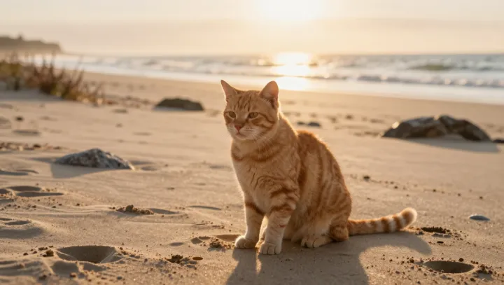 The watchful calm of a ginger tabby