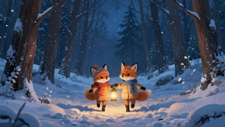 The Quiet Logic Of Snowy Night Forests