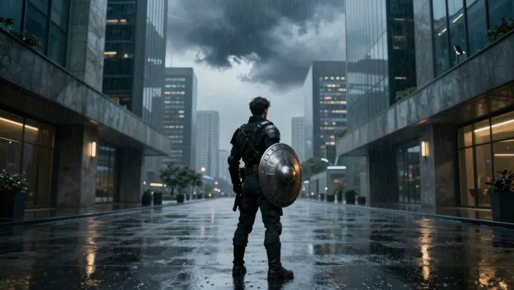 Captain America Versus The Camera Grid