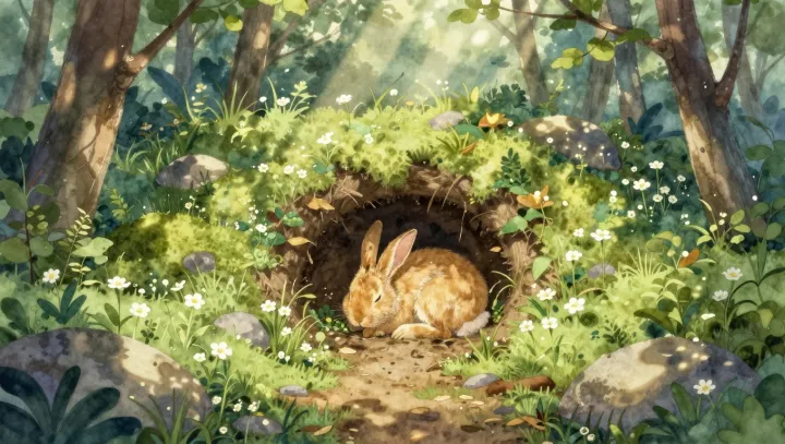 The hidden engineering of a rabbit nap