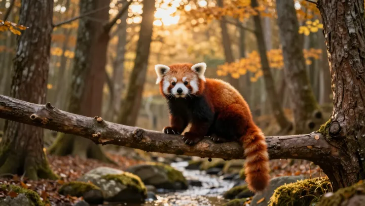 Why a Red Panda Glows Warm in a Cold Forest