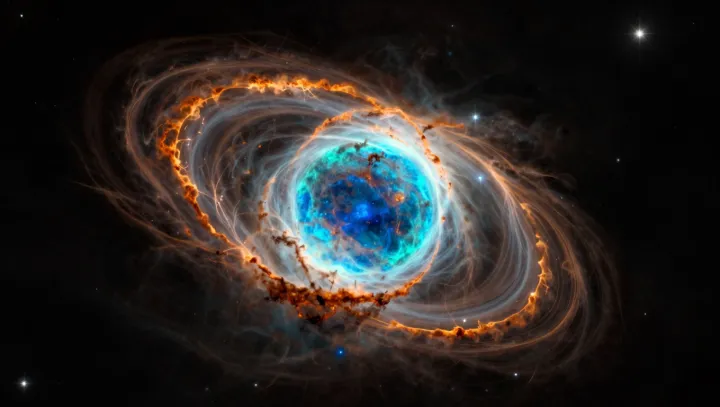 How an Earth-sized corpse lights a giant nebula