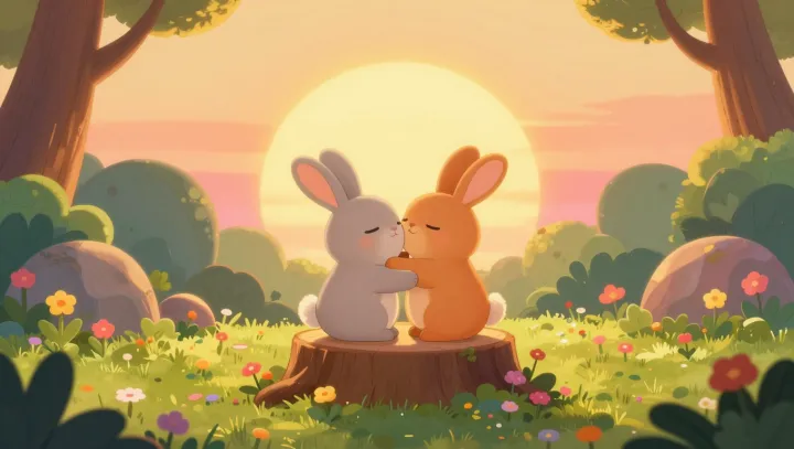 The teamwork hidden in a quiet bunny cuddle
