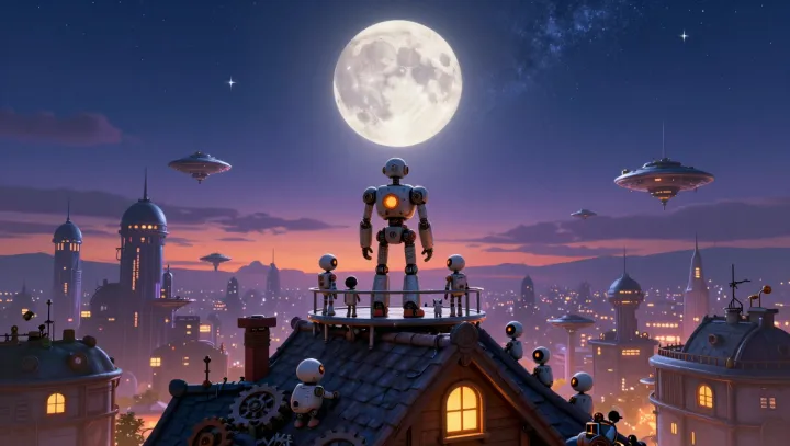 The giant city moon that never grows