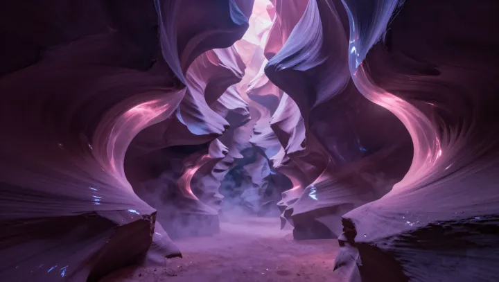 Why Cave Ice Can Turn Daylight Pink