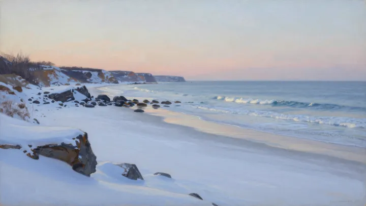Why painted winter seas feel colder