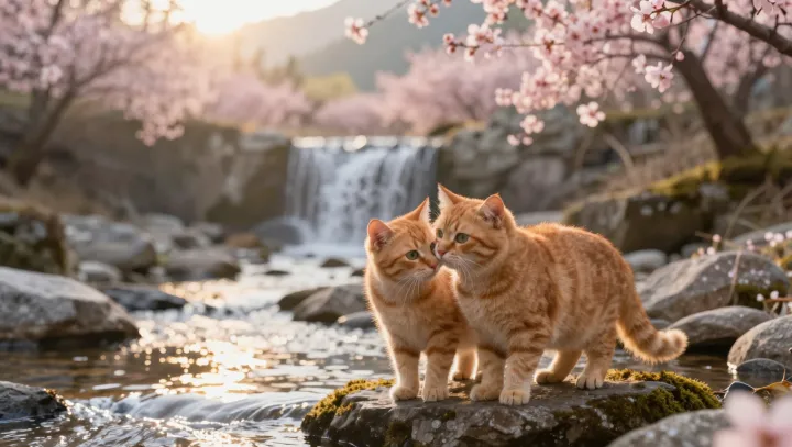 The Silent Code of Two Ginger Cats