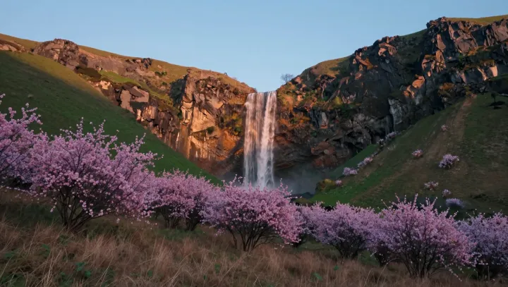 When A Waterfall Quietly Walks Upstream