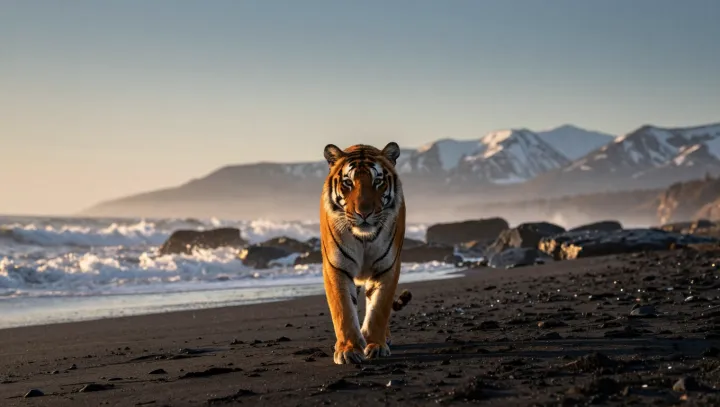 Why a shoreline can tempt an apex hunter