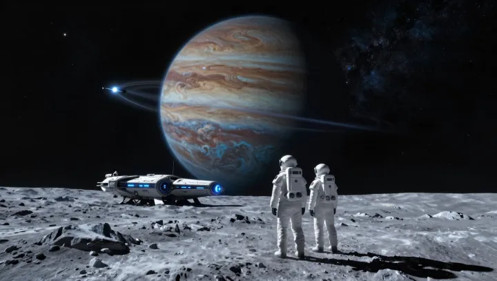 When a distant gas giant owns your sky