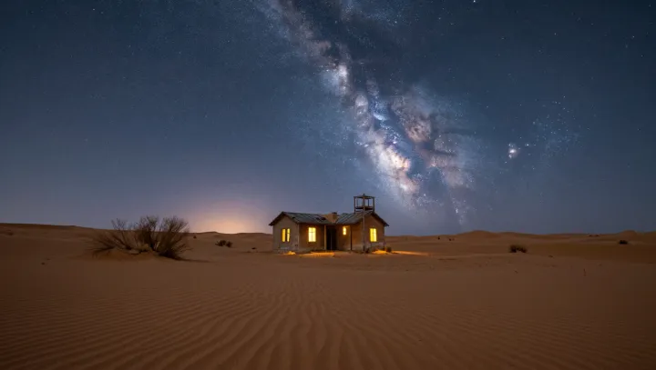 Why the Milky Way Makes Deserts Look Bright