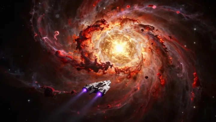 Why Rocket Plumes Blaze In Empty Space