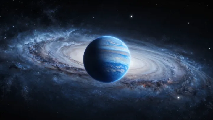 Reading the skies of a distant blue world