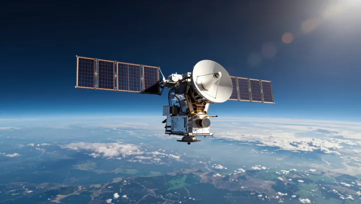 Sunlit trucks in orbit that outpace a blink