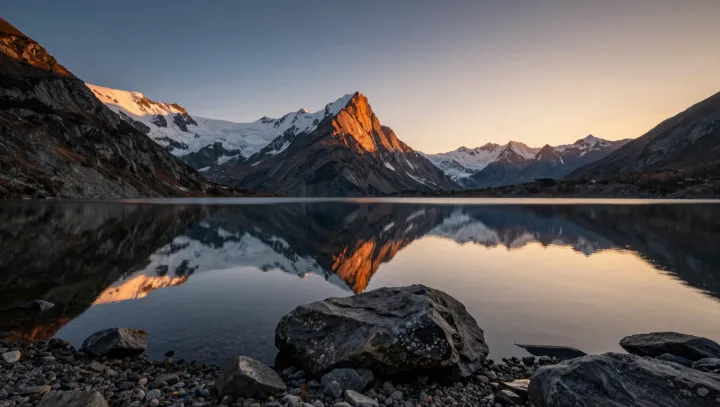When a Mountain Lake Becomes a Perfect Mirror