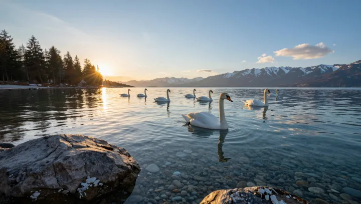 How Swans Glide So Lightly In Thin Air