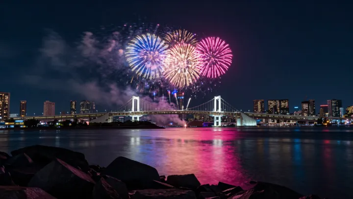 The Ballistics Behind Perfect Bridge Fireworks
