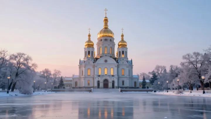 Why Winter Sunrises Ignite Golden Domes