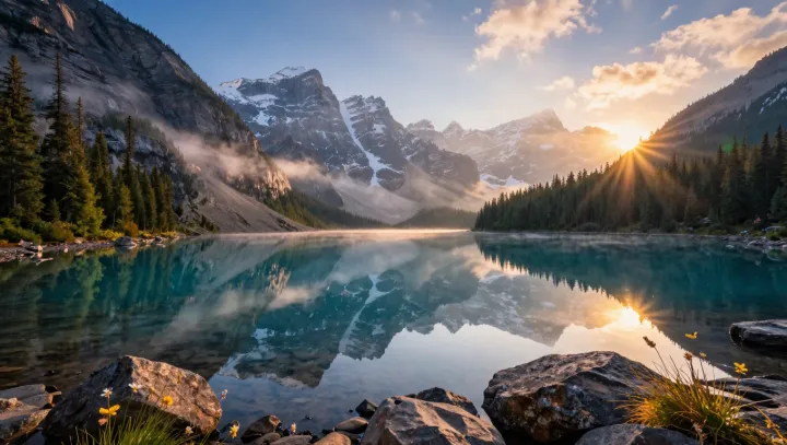 The Glass-Like Lake Built From Dust