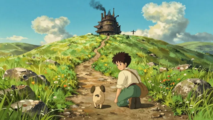 When a hill and a machine become a castle