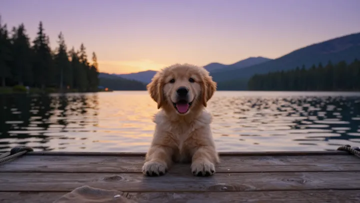 When a dog outperforms the sunset