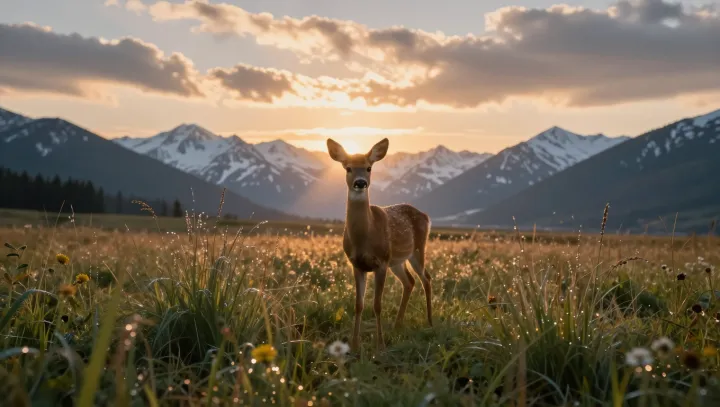 The Quiet Power Of One Grazing Deer