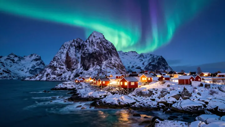 Aurora, diesel and a village that refuses dark