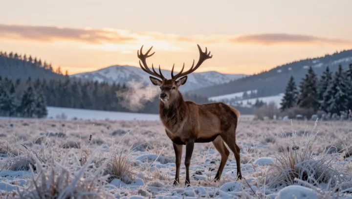 How A Stag Outruns The Cold While Standing Still