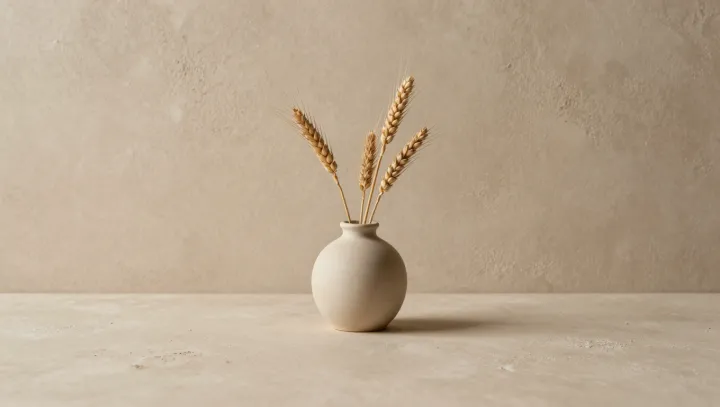 Why dead grass in a vase can look rich
