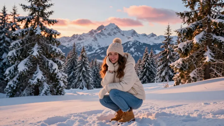 Snow Below, Sunset Above