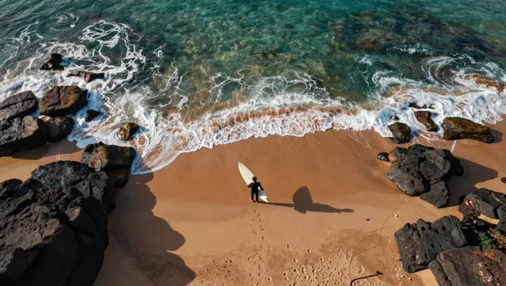 A Surfer's Beach Is a Moving Edge