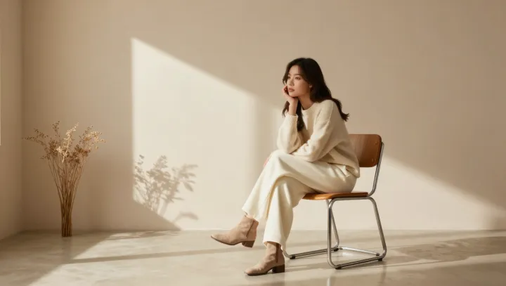 Why Warm Light Elevates Pale Knitwear