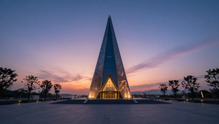 Why a Thin Triangular Tower Holds
