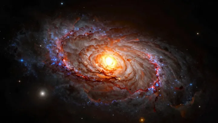 Why Spiral Galaxies Glow Red