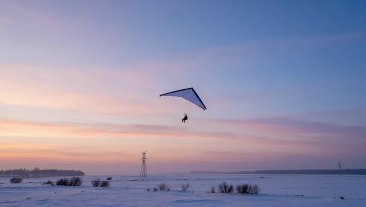 Why Hang Glider Descents Stay Calm