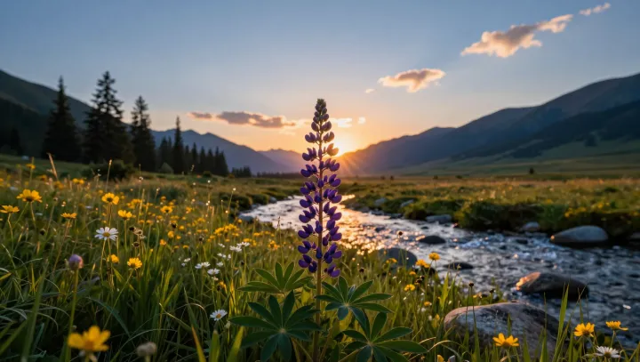 Why One Lupine Wins at Dusk