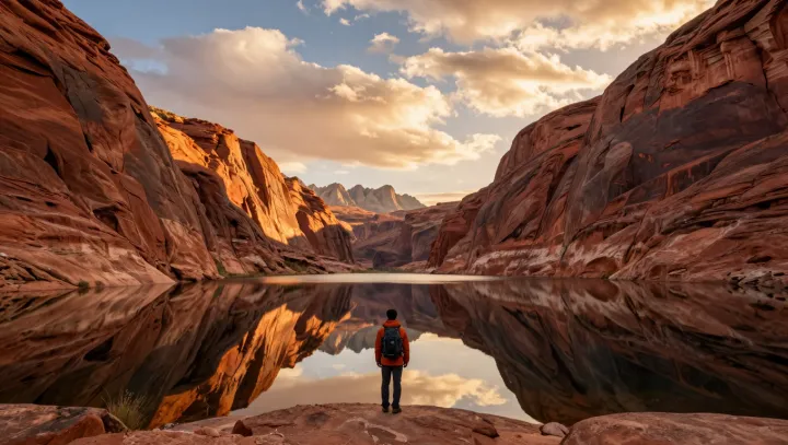 Why Sunset Pools Warp Mountains