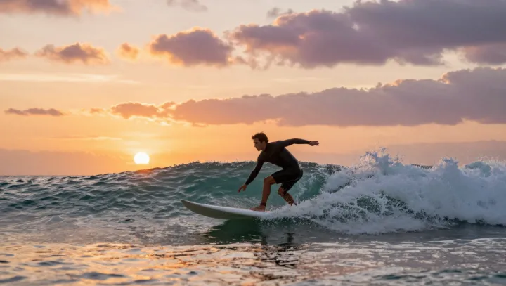 Why a Sunset Carve Throws Spray