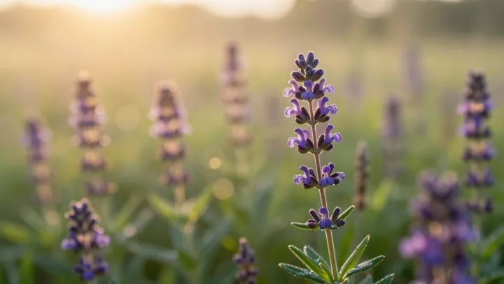 Why Purple Blooms Glow at Dawn