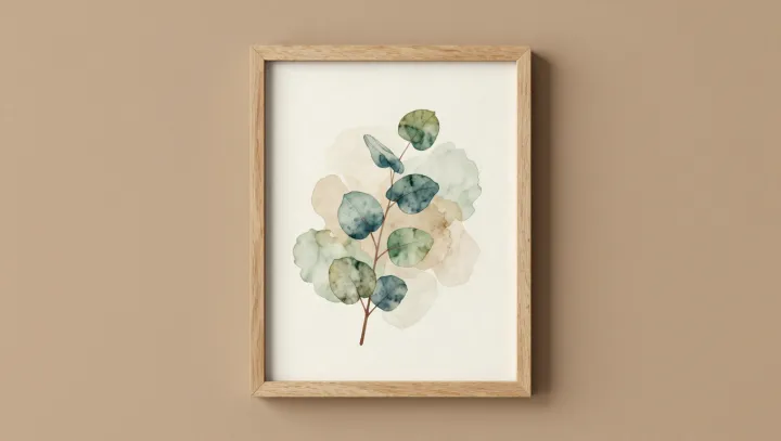 Why Watercolor Leaves Calm Rooms